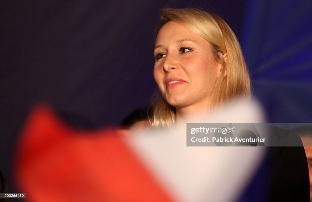 French Far-Right National Front Marion Marechal Le Pen's Meeting For France Regional Elections At Le Pontet