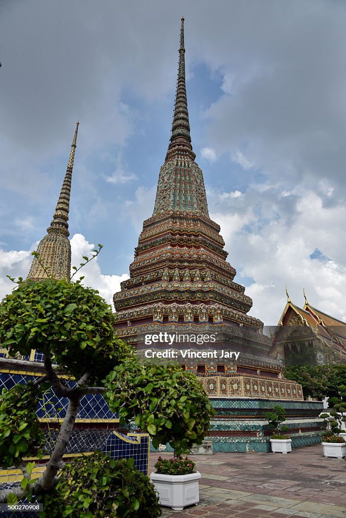 Building at Wat Pho temple bangkok thailand
