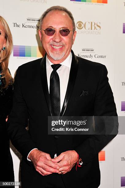 Emilio Estefan arrives at the 38th Annual Kennedy Center Honors Gala at the Kennedy Center for the Performing Arts on December 6, 2015 in Washington,...