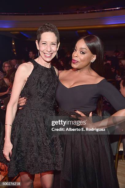 Executive Director and CEO, The Trevor Project Abbe Land and actress Niecy Nash attend TrevorLIVE LA 2015 at Hollywood Palladium on December 6, 2015...