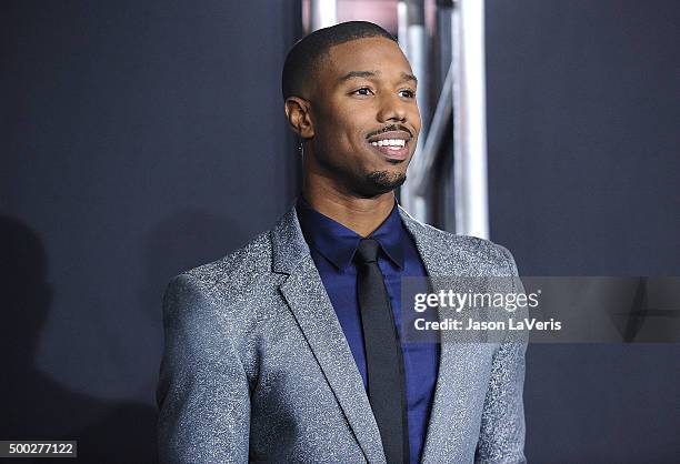 Actor Michael B. Jordan attends the premiere of "Creed" at Regency Village Theatre on November 19, 2015 in Westwood, California.
