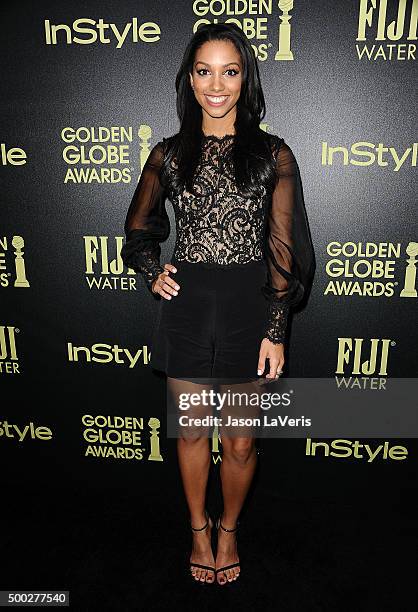 Corinne Foxx attends the Hollywood Foreign Press Association and InStyle's celebration of the 2016 Golden Globe award season at Ysabel on November...