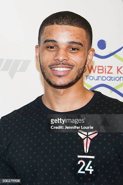 Mychal Smith arrives at the Marines Toys for Tots Celebrity Basketball Game/Toy Drive Fundraiser Presented By ShowBiz Kidz Foundation on December 6,...