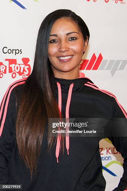Tammy Brawner arrives at the Marines Toys for Tots Celebrity Basketball Game/Toy Drive Fundraiser Presented By ShowBiz Kidz Foundation on December 6,...