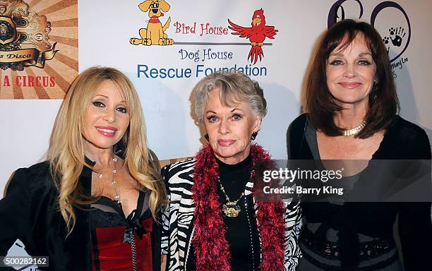 Actresses E.G. Daily , Tippi Hedren and Pamela Sue Martin attend the fundraising event to save circus animals of Mexico honoring Tippi Hedren and The...