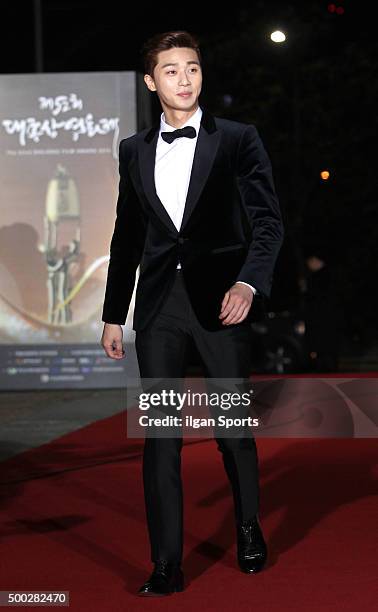 Park Seo-joon attends the 52nd Daejong Film Awards at KBS Hall on November 20, 2015 in Seoul, South Korea.