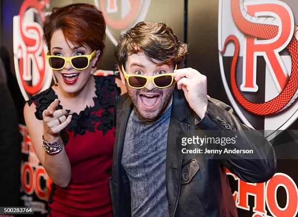 Sierra Boggess and Alex Brightman attend "School Of Rock" Broadway Opening Night at Hard Rock Cafe New York on December 6, 2015 in New York City.