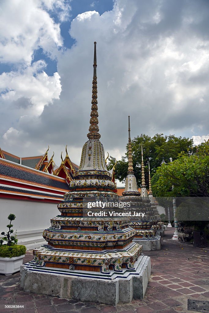 Building at Wat Pho temple bangkok thailand