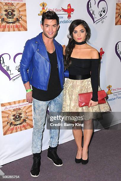 Singer/actor Chris Trousdale and actress Celesta DeAstis attend Fundraising Event To Save Circus Animals Of Mexico Honoring Tippi Hedren And The Roar...