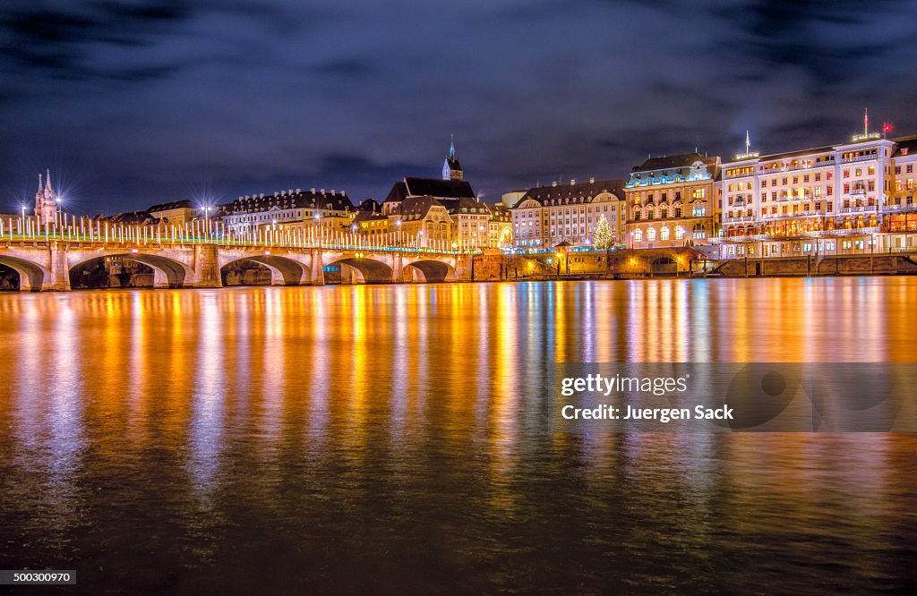 Basel in Weihnachtsbeleuchtung