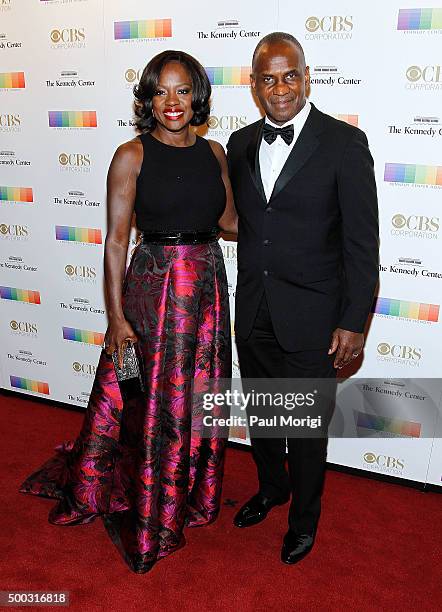 Actress Viola Davis and Julius Tennon attend the 38th Annual Kennedy Center Honors Gala at John F. Kennedy Center for the Performing Arts on December...