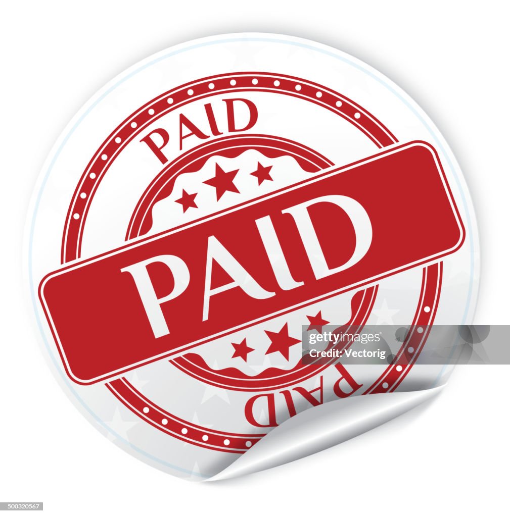 Paid Html Sticker Paid Sticker High-Res Vector Graphic - Getty Images