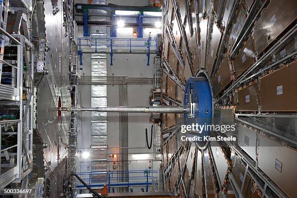 atlas, large hadron collider, cern - particle accelerator stock pictures, royalty-free photos & images