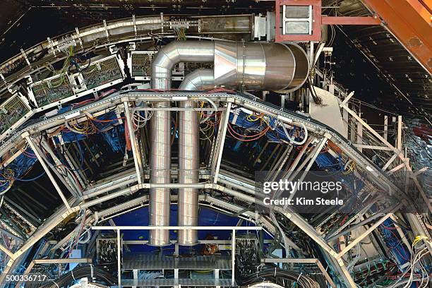 atlas, large hadron collider, cern - hadron collider stock-fotos und bilder