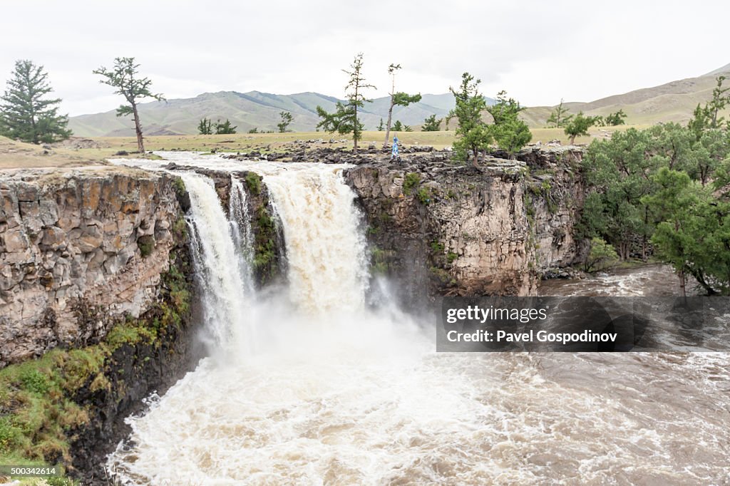 Orkhon waterfall in Mongolia