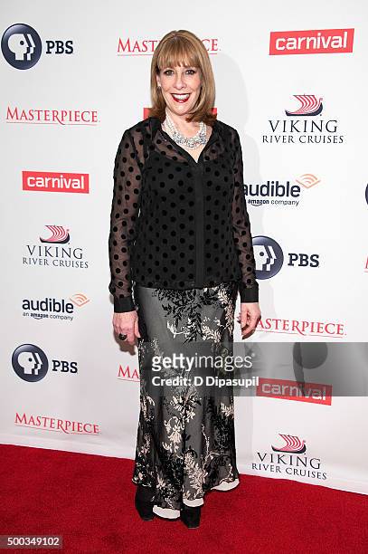 Phyllis Logan attends the "Downton Abbey" series season six premiere at the Millenium Hotel on December 7, 2015 in New York City.