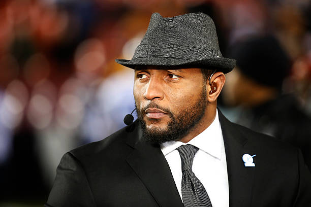 Personality Ray Lewis looks on before a game between the Washington Redskins and the Dallas Cowboys at FedExField on December 7, 2015 in Landover,...