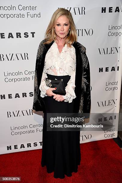 Kathy Hilton attends an evening honoring Valentino at Lincoln Center Corporate Fund Black Tie Gala on December 7, 2015 in New York City.