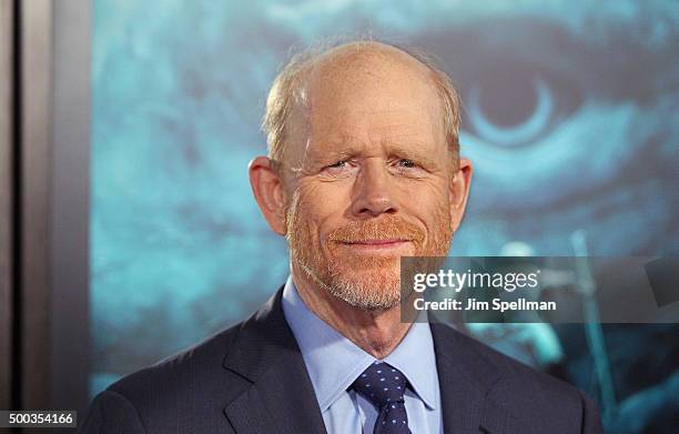 Director Ron Howard attends the "In The Heart Of The Sea" New York premiere at Frederick P. Rose Hall, Jazz at Lincoln Center on December 7, 2015 in...