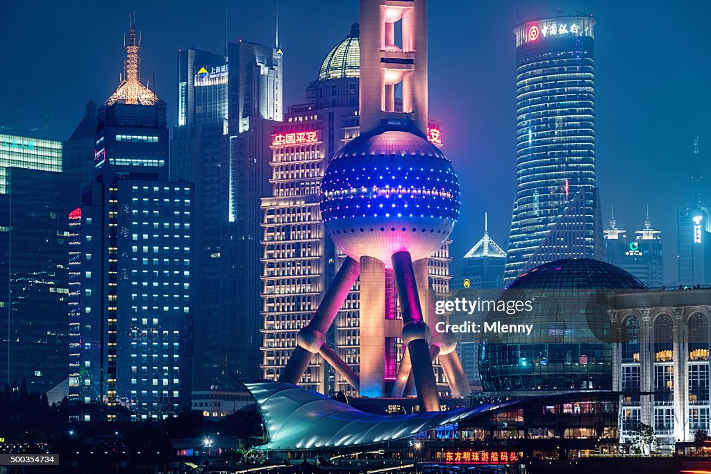 Futuristische Stadt Shanghai China