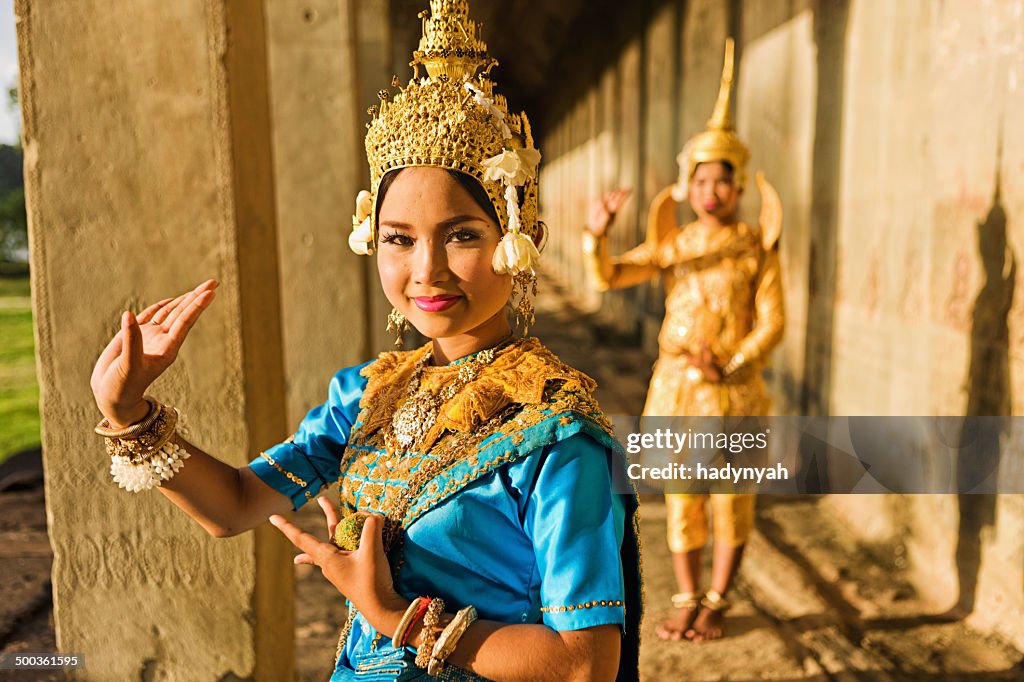 Danse Aspara animés à Angkor Wat