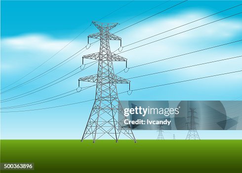 High voltage tower High voltage tower