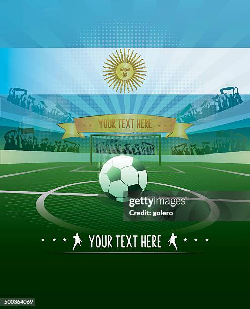 argentina soccer background - argentina stock illustrations
