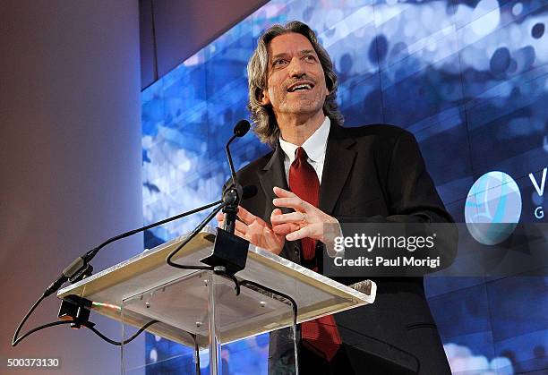 Honoree John Prendergast, Human Rights Activist; Founding Director, Enough Project, speaks at the Vital Voices Solidarity Awards at IAC Building on...