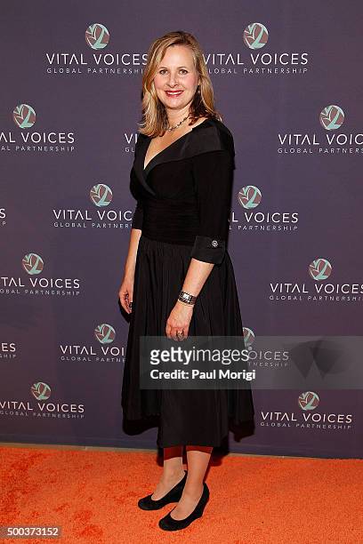 Cindy Dyer, Vice President of Human Rights, Vital Voices, attends the Vital Voices Solidarity Awards at IAC Building on December 7, 2015 in New York...