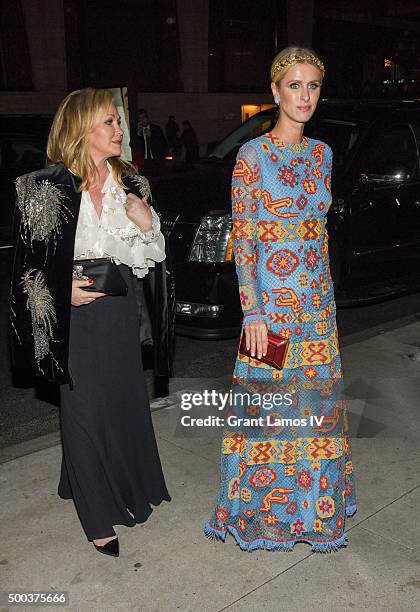 Kathy Hilton and Nicky Hilton attend "An Evening Honoring Valentino" Lincoln Center Corporate Fund Gala at Alice Tully Hall at Lincoln Center on...