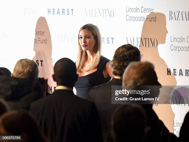 Ivanka Trump attends "An Evening Honoring Valentino" Lincoln Center Corporate Fund Gala at Alice Tully Hall at Lincoln Center on December 7, 2015 in...