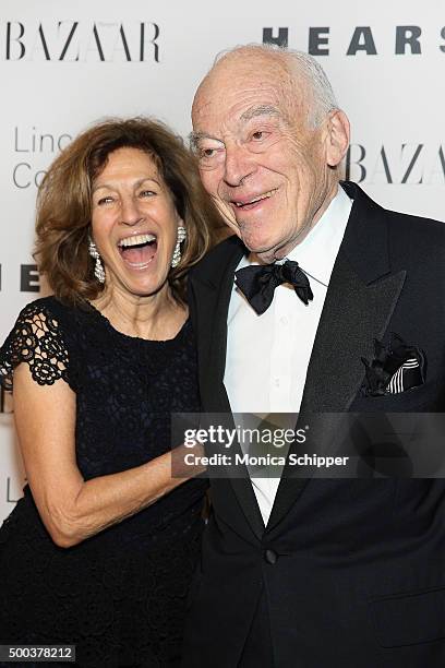 Judy Glickman Lauder and Leonard Lauder attend "An Evening Honoring Valentino" Lincoln Center Corporate Fund Gala - Inside Arrivals at Alice Tully...