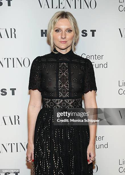 Fashion journalist Laura Brown attends "An Evening Honoring Valentino" Lincoln Center Corporate Fund Gala - Inside Arrivals at Alice Tully Hall at...