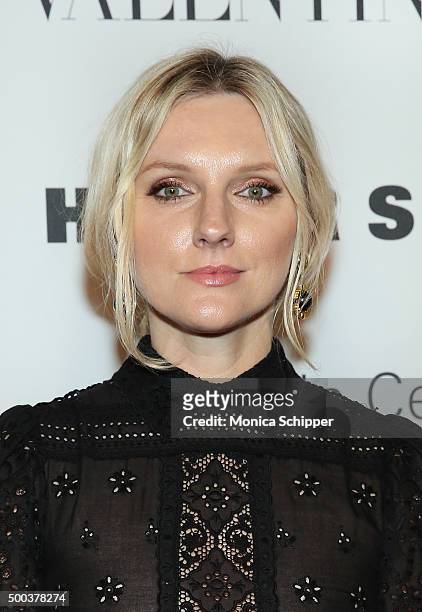 Fashion journalist Laura Brown attends "An Evening Honoring Valentino" Lincoln Center Corporate Fund Gala - Inside Arrivals at Alice Tully Hall at...