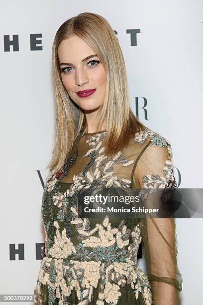 Model Vanessa Axente attends "An Evening Honoring Valentino" Lincoln Center Corporate Fund Gala - Inside Arrivals at Alice Tully Hall at Lincoln...