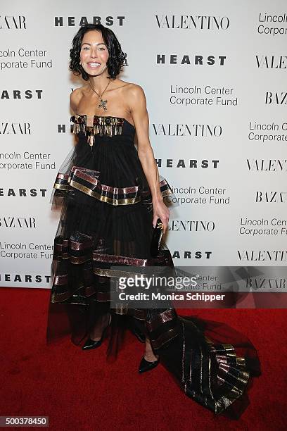 Lisa Falcone attends "An Evening Honoring Valentino" Lincoln Center Corporate Fund Gala - Inside Arrivals at Alice Tully Hall at Lincoln Center on...