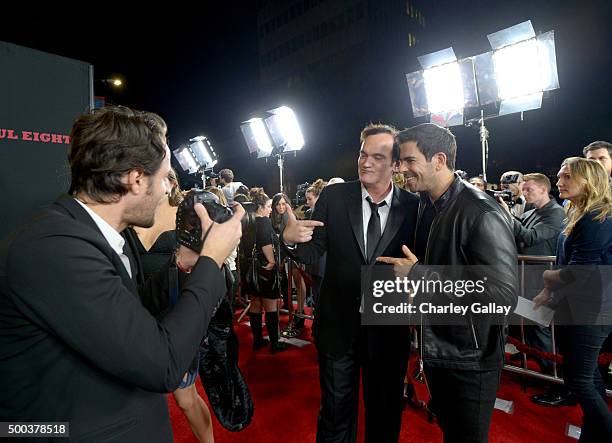 Director Quentin Tarantino and director Eli Roth attend the world premiere of "The Hateful Eight" presented by The Weinstein Company at ArcLight...