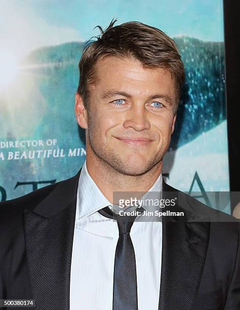 Actor Luke Hemsworth attends the "In The Heart Of The Sea" New York premiere at Frederick P. Rose Hall, Jazz at Lincoln Center on December 7, 2015 in...