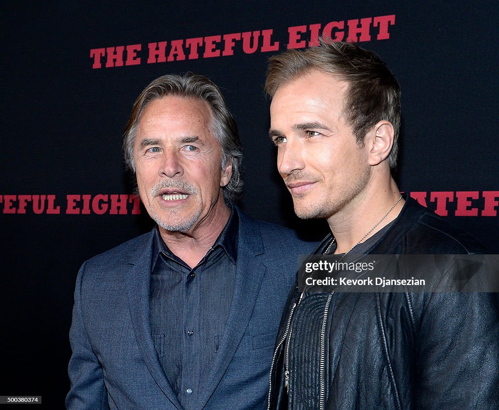 Premiere Of The Weinstein Company's "The Hateful Eight" - Arrivals