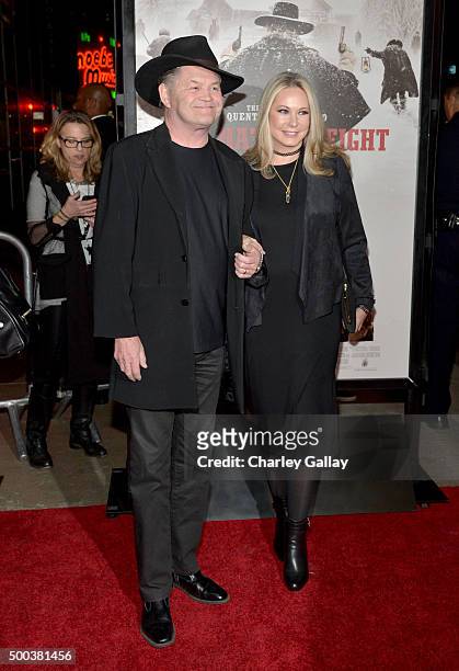 Actor Micky Dolenz and Donna Quinter attend the world premiere of "The Hateful Eight" presented by The Weinstein Company at ArcLight Cinemas Cinerama...