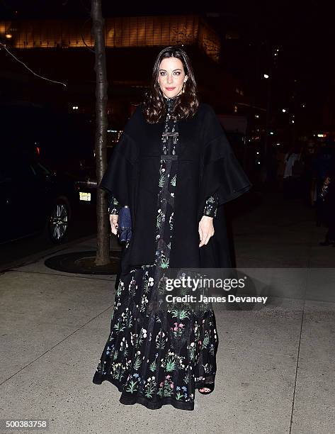 Liv Tyler attends 'An Evening Honoring Valentino' Lincoln Center Corporate Fund Gala at Alice Tully Hall at Lincoln Center on December 7, 2015 in New...