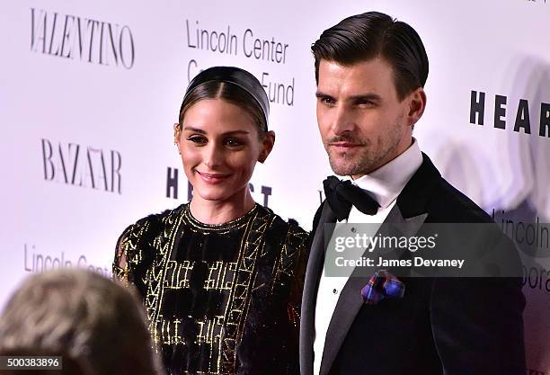 Olivia Palermo and Johannes Huebl attend 'An Evening Honoring Valentino' Lincoln Center Corporate Fund Gala at Alice Tully Hall at Lincoln Center on...