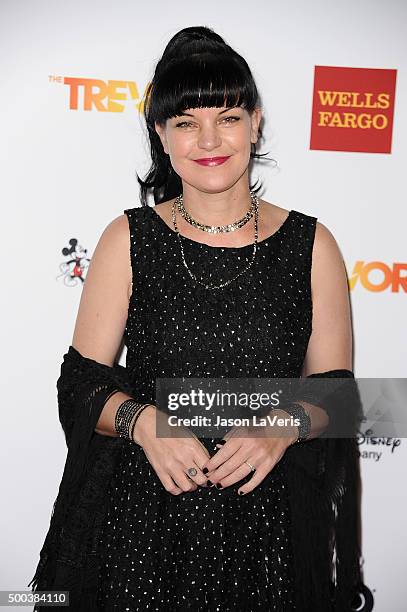 Actress Pauley Perrette attends TrevorLIVE LA 2015 at Hollywood Palladium on December 6, 2015 in Los Angeles, California.