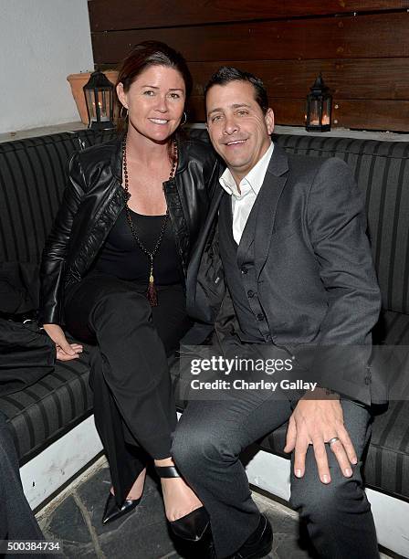 And President of The Weinstein Company, David Glasser and guest attend the world premiere of "The Hateful Eight" presented by The Weinstein Company...