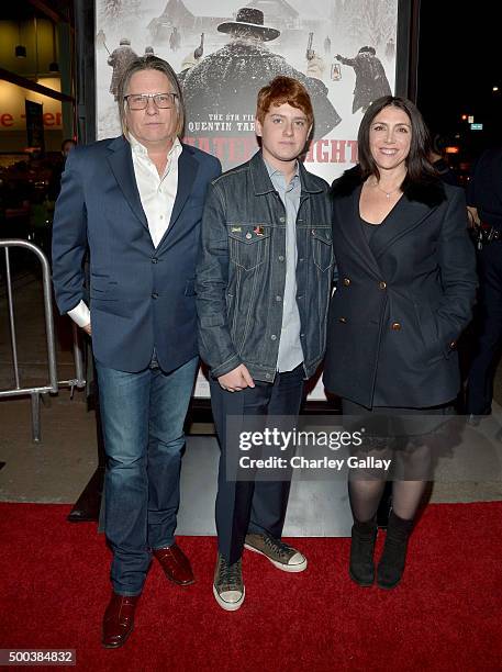 Producer Stacey Sher and guests attend the world premiere of "The Hateful Eight" presented by The Weinstein Company at ArcLight Cinemas Cinerama Dome...