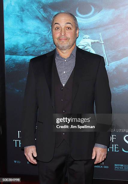 Screenwriter Charles Leavitt attends the "In The Heart Of The Sea" New York premiere at Frederick P. Rose Hall, Jazz at Lincoln Center on December 7,...