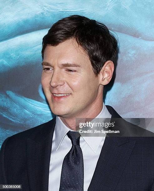 Actor Benjamin Walker attends the "In The Heart Of The Sea" New York premiere at Frederick P. Rose Hall, Jazz at Lincoln Center on December 7, 2015...