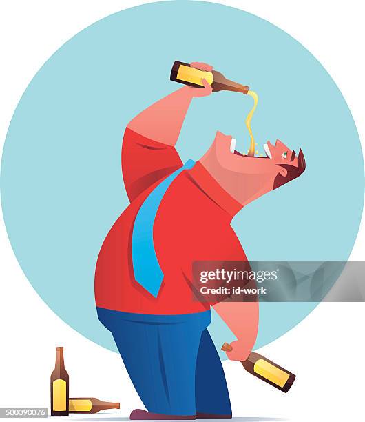 binge drinking - alchol stock illustrations