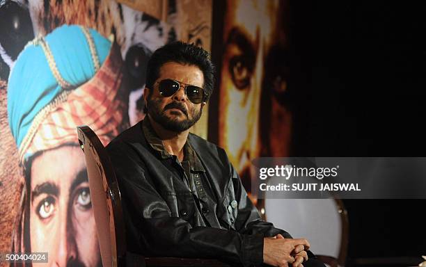 Indian Bollywood actor Anil Kapoor attends the launch of veteran Bollywood actor Kabir Bedis 1976 Italian television mini series Sandokan -- which is...