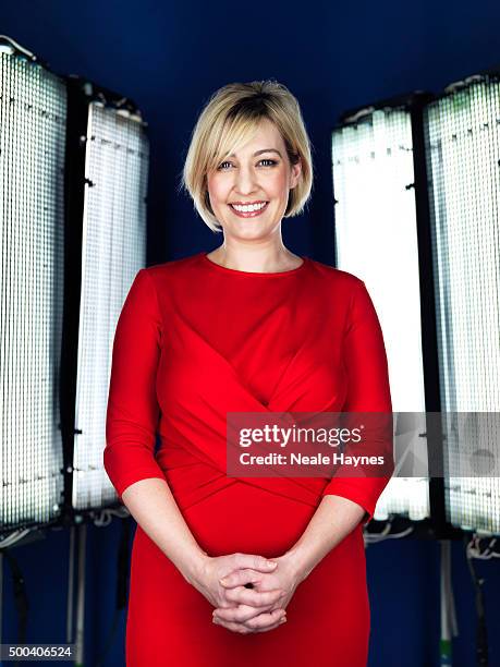 Tv presenter Kelly Cates is photographed for Channel 4 on January 16, 2014 in London, England.